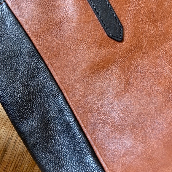 Fossil Leather Tote (Matching wallet available) - Picture 3 of 5
